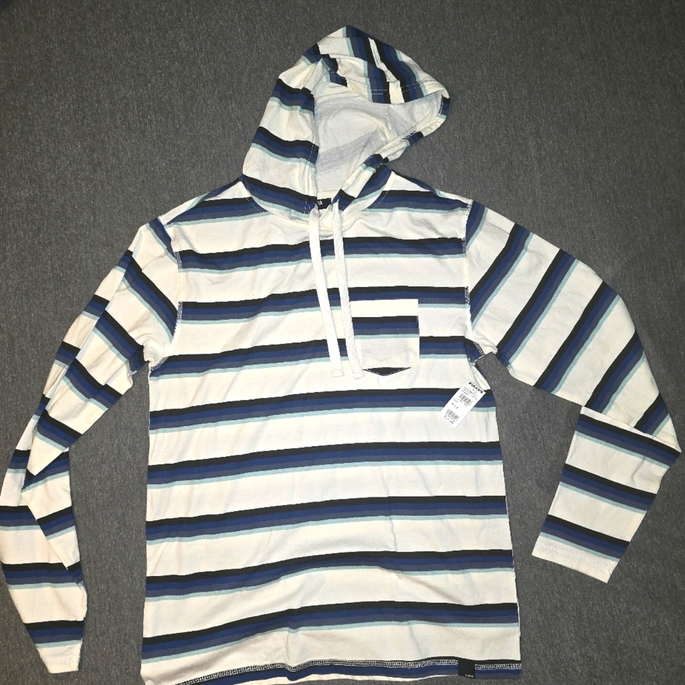 Mens S RSQ long sleeve tee with hoodie